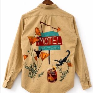 Hand Drawn “OLD FASHIONED” Button Up